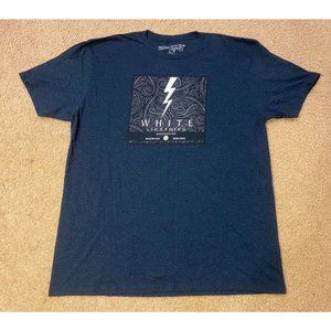White Lightning Moonshine Custom Apparel By Brad Paisley XL Blue T Shirt